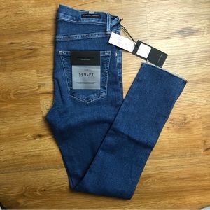NWT COH Rocket Ankle Dark Wash Split Hem Jeans